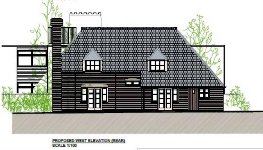 Lot: 67 - SITE WITH PLANNING FOR DETACHED HOUSE - Proposed West Elevation